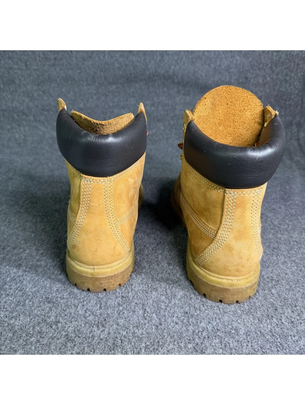 Timberland 6 Inch work Boots Mens Size 8 Beige Nubuck Leather Work 10361